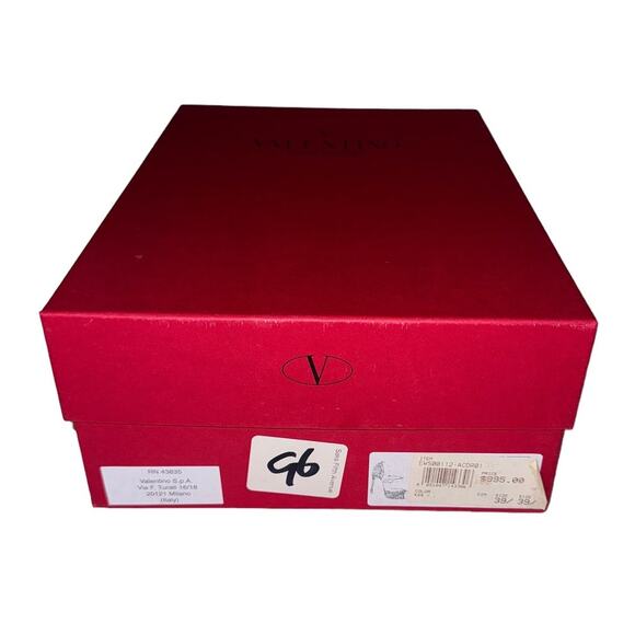 Valentino Micro Stud Suede Mary Jane D'Orsay Stiletto Heels Size 39.5 - Picture 12 of 14